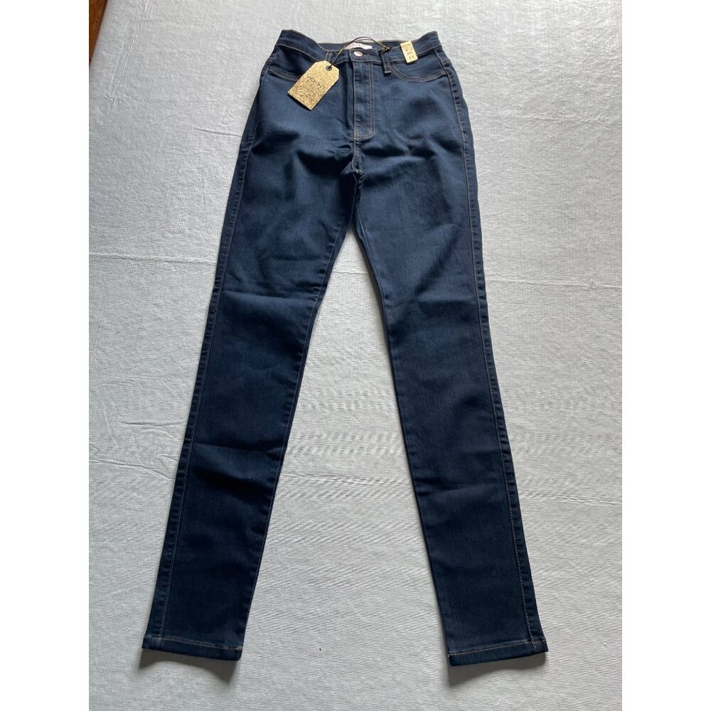 Vibrant Womens Denim Skinny Jeans Size 11 (W29) Made In USA